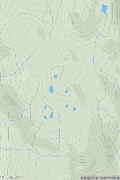 Thumbnail image for Tarn Hill [Lake District S] [SD209920] showing contour plot for surrounding peak